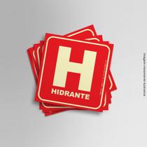 Kit Adesivos Fotoluminescente Hidrante 15cmx15cm Kit Adesivos Fotoluminescente Hidrante 15cmx15cm