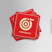 Kit Adesivos Fotoluminescente Hidrante Mangueira 15cmx15cm Kit Adesivos Fotoluminescente Hidrante Mangueira 15cmx15cm