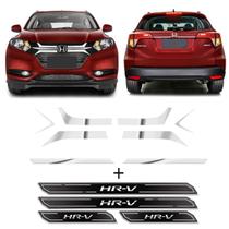 Kit Adesivos Grade Hr-v + Soleira Protetora + Friso Traseiro