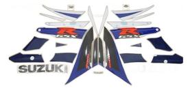 Kit Adesivos Gsxr 1000 2004 Azul E Branca 1000