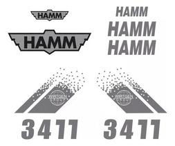 Kit Adesivos Hamm 3411 Para Rolo Compactador