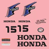 Kit Adesivos Honda 15 Four Stroke Para Motor De Popa