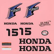 Kit Adesivos Honda 15 Four Stroke Para Motor De Popa Kit Adesivos Honda 15 Four Stroke Para Motor De Popa