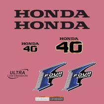 Kit Adesivos Honda 40 Four Stroke Para Motor De Popa