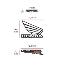 Kit Adesivos Honda Cb 300r 2013 Moto Amarela Emblemas Asa