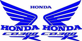 Kit Adesivos Honda Cb 300r Emblemas Tanque Resinados Azul Kit Adesivos Honda Cb 300r Emblemas Tanque Resinados Azul
