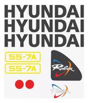 Kit Adesivos - Hyundai 55-7a - Escavadeira