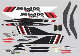 Kit Adesivos Jet Ski Compatível Sea-Doo Wake 155 Kit Adesivos Jet Ski Compatível Sea-Doo Wake 155
