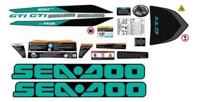 Kit Adesivos Jet Ski Sea Doo Gti 2020+ Azul Reef