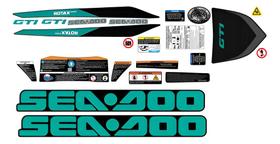 Kit Adesivos Jet Ski Sea-Doo GTI 2020+ Azul Reef