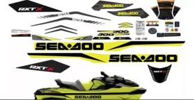 Kit Adesivos Jet Ski Sea Doo Rxt X 300 2018/19 Amarelo Kit Adesivos Jet Ski Sea Doo Rxt X 300 2018/19 Amarelo
