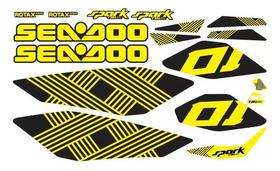 Kit Adesivos Jet Ski Spark Trixx Customizado COR:Amarelo