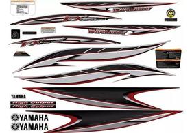 Kit Adesivos Jet Ski Yamaha Fx Ho 0407 Pretovermelho