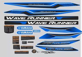 Kit Adesivos Jet Ski Yamaha Vx Cruiser Ho 201819 Azul-preto Kit Adesivos Jet Ski Yamaha Vx Cruiser Ho 201819 Azul-preto