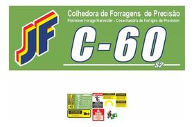 Kit Adesivos Jf C-60 Para Colhedora De Forragens De Precisão