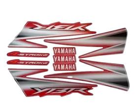 Kit Adesivos Jogo Faixas Ybr 125 Vermelho Ano 2006