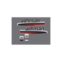 Kit Adesivos Johnson 25 HP Compatível Motor de Popa Kit Adesivos Johnson 25 HP Compatível Motor de Popa