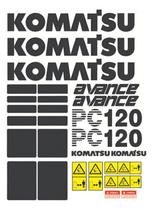 Kit Adesivos -Komatsu Advance Pc120 Kit Adesivos -Komatsu Advance Pc120