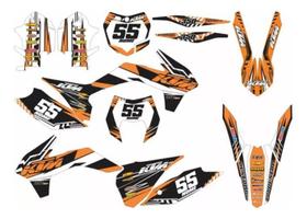 Kit Adesivos Ktm 350 Para Moto Cross