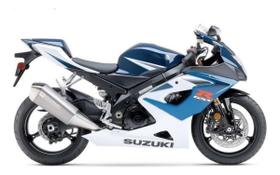 Kit Adesivos Laterais Compatível GSX-R1000 2006 Azul/Branco Kit Adesivos Laterais Compatível GSX-R1000 2006 Azul/Branco
