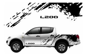 Kit Adesivos Laterais Compatível Mitsubishi L200 Triton Kit Adesivos Laterais Compatível Mitsubishi L200 Triton