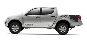 Kit Adesivos Laterais Mitsubishi L200 Triton Ltm002 Grafite
