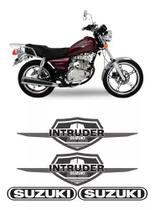 Kit Adesivos Lateral E Tanque Suzuki Intruder 125 Resinados Kit Adesivos Lateral E Tanque Suzuki Intruder 125 Resinados