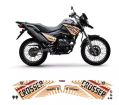 Kit Adesivos Lateral E Tanque Yamaha Crosser Xtz 150 Laranja Kit Adesivos Lateral E Tanque Yamaha Crosser Xtz 150 Laranja