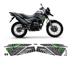 Kit Adesivos Lateral E Tanque Yamaha Crosser Xtz 150 Verde Kit Adesivos Lateral E Tanque Yamaha Crosser Xtz 150 Verde
