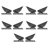 Kit Adesivos Logo Asa Honda Aba Tanque 5 Pares Cores - Geral