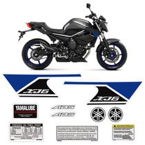 Kit Adesivos Logo Yamaha Xj6 2013/14 Faixa Tanque Azul Preto Kit Adesivos Logo Yamaha Xj6 2013/14 Faixa Tanque Azul Preto