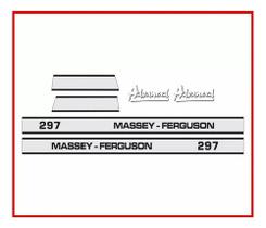Kit Adesivos Massey Ferguson 297 Advanced Completo
