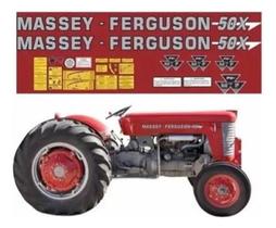 Kit Adesivos Massey Ferguson Mf 50X Kit Adesivos Massey Ferguson Mf 50X