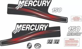 Kit Adesivos Mercury Efi 150 Para Motor De Popa Jet Ski