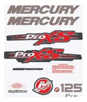Kit Adesivos Mercury Proxs 125 Para Motor De Popa Optimax