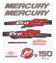 Kit Adesivos Mercury Proxs 150 Para Motor De Popa Optimax