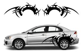 Kit Adesivos Mitsubishi L200 Faixa Lateral E Traseira L2022