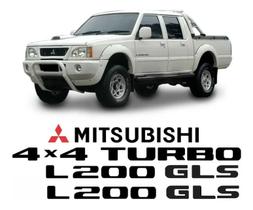 Kit Adesivos Mitsubishi L200 Gl 4x4 Turbo L200glt Kit Adesivos Mitsubishi L200 Gl 4x4 Turbo L200glt