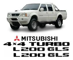 Kit Adesivos Mitsubishi L200 Gl 4x4 Turbo L200glt