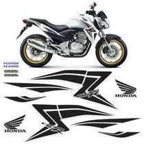 Kit Adesivos Moto Honda CB300r 2015 Faixa Lateral Preto