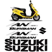 Kit Adesivos Moto Suzuki An Burgman 125 2007 Modelo Original