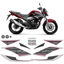 Kit Adesivos Moto Yamaha Fazer 250 2017 2018 + Emblemas