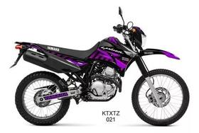 Kit Adesivos Moto Yamaha Lander 250 2009 A 2019 Roxo