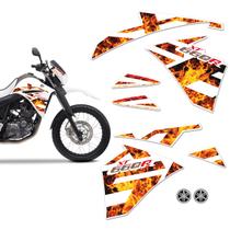 Kit Adesivos Moto Yamaha XT 660r 2015 Lateral + Emblemas