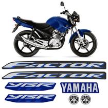 Kit Adesivos Moto Yamaha Ybr 125 Factor 2009 + Emblemas