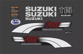 Kit Adesivos Motor Jet Ski Suzuki 115 Four Eletronic Fuel In