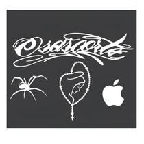 Kit Adesivos Motos Osascorte Nossa Senhora Aranha Maça Apple Kit Adesivos Motos Osascorte Nossa Senhora Aranha Maça Apple