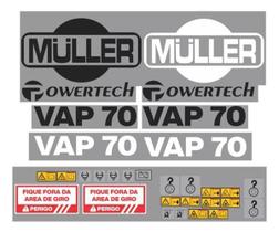 Kit Adesivos Muller Powertech Vap70