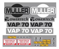 Kit Adesivos Muller Powertech Vap70 Kit Adesivos Muller Powertech Vap70