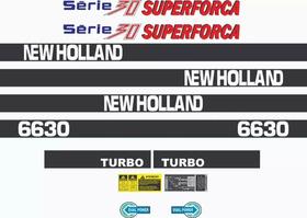 Kit Adesivos New Holland 6630 Série 30 Superforça Kit Adesivos New Holland 6630 Série 30 Superforça